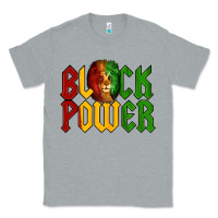 Heather Grey Juneteenth Lion King Black Power Classic Tee - LillyAllenDesigns