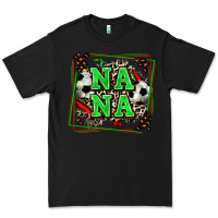 Black soccer nana with leopard Premium Tee - Zillion Design Studio