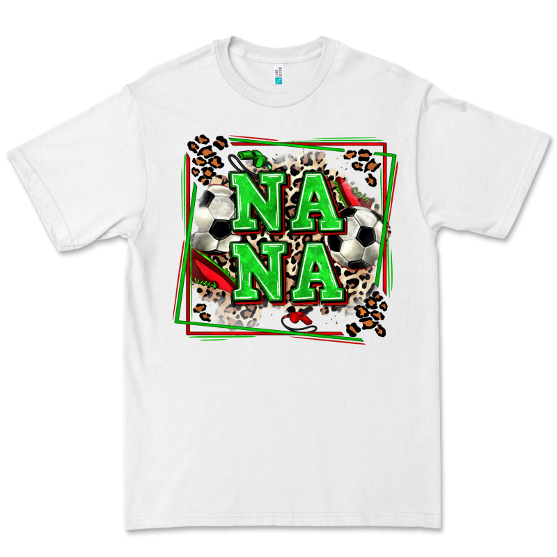 Soccer Nana With Leopard Premium Tee by Zillion Design Studio | Teevron