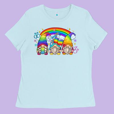 Lgbt Gnomes Ladies Tee Designed By Zillion Design Studio