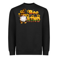 Western Bee Kind Gnomes Bee Honey Sunflowers Leopard Serape Heavyweight Sweatshirt | Teevron