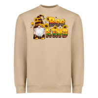 Mushroom western bee kind gnomes bee honey sunflowers leopard serape Heavyweight Sweatshirt - Artiststas