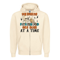 Sandshell surviving fatherhood one beer at a time Zipper Hoodie - MaliasSmallBusiness