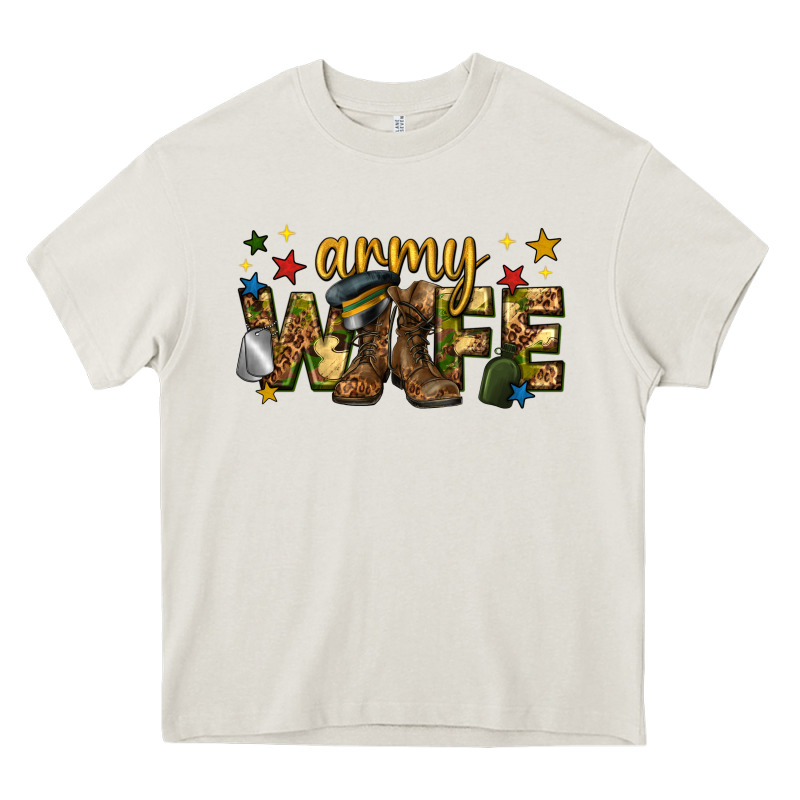 Army Wife Western Heavy Core Tee by texasbilliewilder | Teevron
