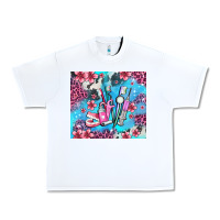 White dentist element with flowers Urban Heavy Tee - AdoDesignShop
