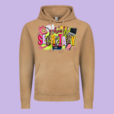 School Secretary Vintage Hoodie Designed By Adodesignshop