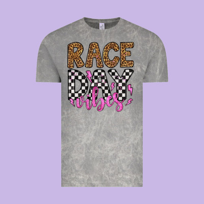 Race Day Vibes Vintage Tee Designed By Artiststas