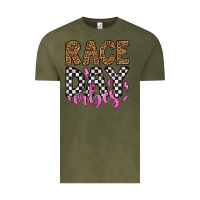 Vintage Olive race day vibes Vintage Tee - Artiststas