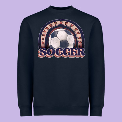 Soccer Rainbow Heavyweight Sweatshirt Designed By Jahusdesignshop
