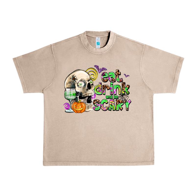 Eat Drınk And Be Scary Urban Heavy Tee by AdoDesignShop | Teevron