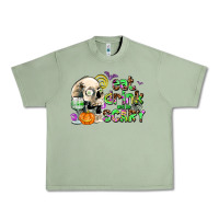 Oil Green eat drınk and be scary Urban Heavy Tee - AdoDesignShop