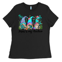 Black jesus is my anchor gnomes Ladies Tee - Zillion Design Studio