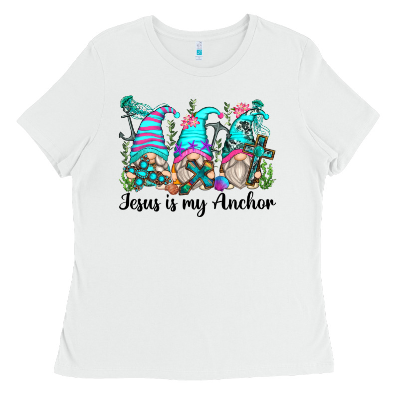Jesus Is My Anchor Gnomes Ladies Tee by Zillion Design Studio | Teevron