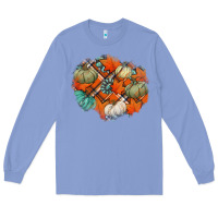 Colony Blue fall autumn patches Long Sleeve Tee - Jasminsmagicworld