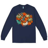 Navy fall autumn patches Long Sleeve Tee - Jasminsmagicworld