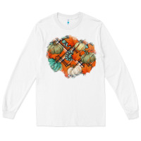 White fall autumn patches Long Sleeve Tee - Jasminsmagicworld