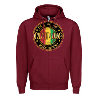 Burgundy do it for the culture black history Zipper Hoodie - MaliasSmallBusiness