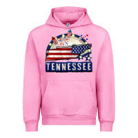 Fuchsia Pink tennessee 4th of july Urban Hoodie - CowGirlArtShop