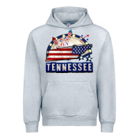 Heather Grey tennessee 4th of july Urban Hoodie - CowGirlArtShop