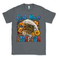 Charcoal Heather God Bless America Classic Tee - LillyAllenDesigns