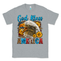 Heather Grey God Bless America Classic Tee - LillyAllenDesigns