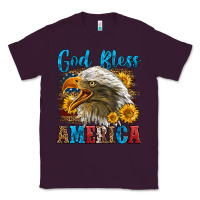 Plum God Bless America Classic Tee - LillyAllenDesigns