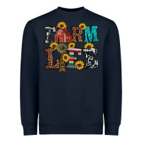 Navy western farm life Heavyweight Sweatshirt - Artiststas