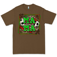 Cacao soccer mama with leopard Premium Tee - Zillion Design Studio