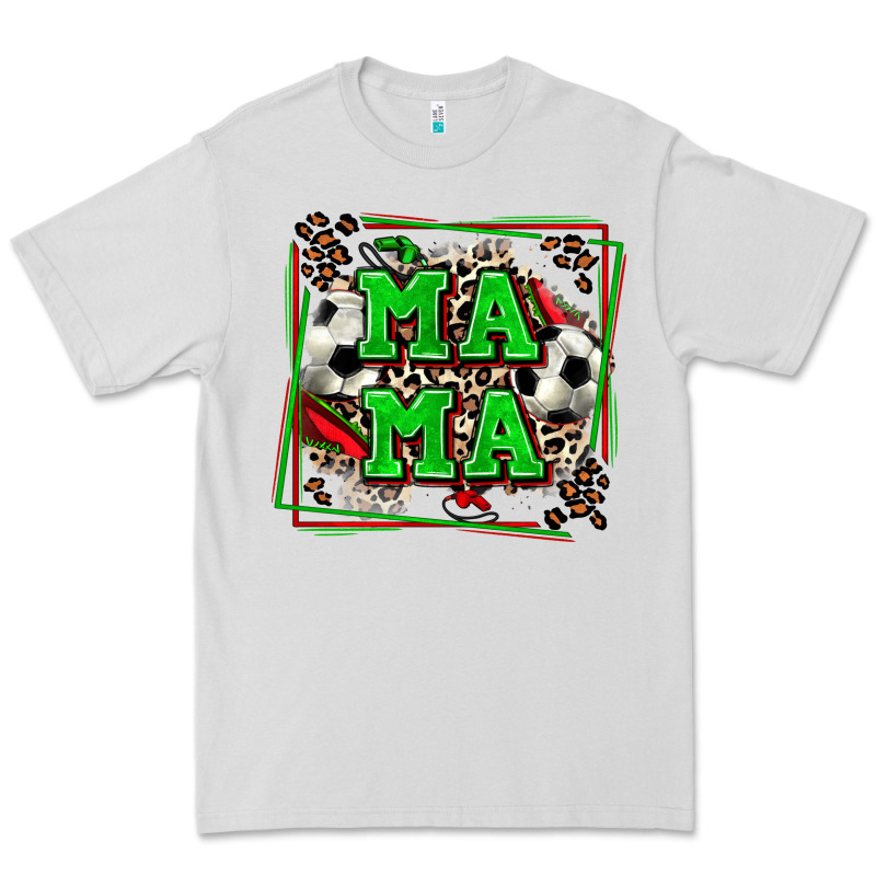 Soccer Mama With Leopard Premium Tee by Zillion Design Studio | Teevron