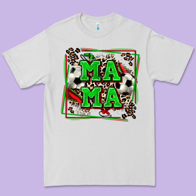 Soccer Mama With Leopard Premium Tee Designed By Zillion Design Studio