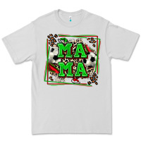Dove Grey soccer mama with leopard Premium Tee - Zillion Design Studio