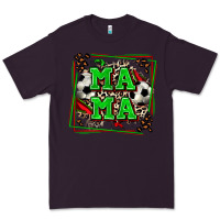 Plum soccer mama with leopard Premium Tee - Zillion Design Studio
