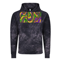 Cloud Black Mardi gras colors with leopard Vintage Hoodie - RanaPortraitStore