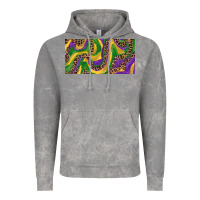 Cloud Rock Mardi gras colors with leopard Vintage Hoodie - RanaPortraitStore