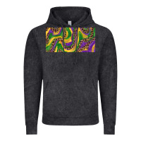 Vintage Black Mardi gras colors with leopard Vintage Hoodie - RanaPortraitStore