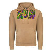 Vintage Camel Mardi gras colors with leopard Vintage Hoodie - RanaPortraitStore