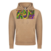 Vintage Coffee Mardi gras colors with leopard Vintage Hoodie - RanaPortraitStore