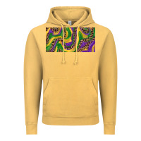 Vintage Mustard Mardi gras colors with leopard Vintage Hoodie - RanaPortraitStore