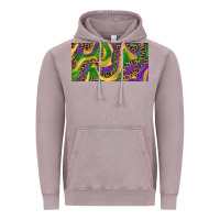 Vintage Zinc Mardi gras colors with leopard Vintage Hoodie - RanaPortraitStore
