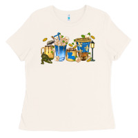 Bone louisiana coffee cups Ladies Tee - texasbilliewilder