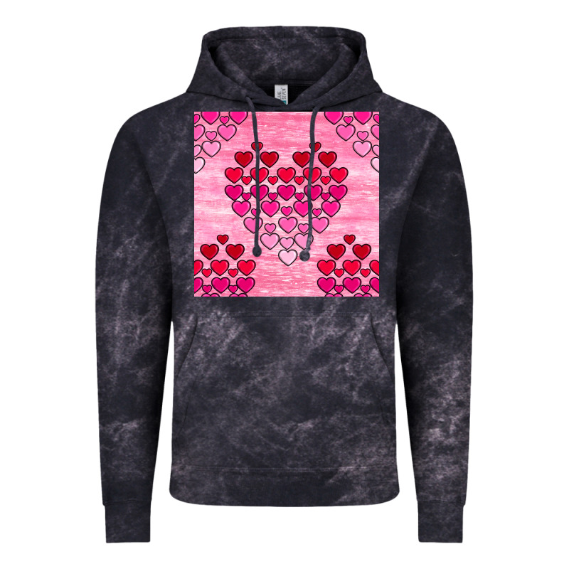 Valentines Day Hearts Seamless Pattern Vintage Hoodie by BundleAndBundleShop | Teevron