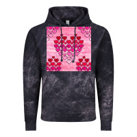 Cloud Black valentines day hearts seamless pattern Vintage Hoodie - BundleAndBundleShop