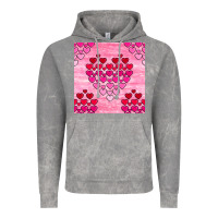 Cloud Rock valentines day hearts seamless pattern Vintage Hoodie - BundleAndBundleShop