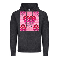 Vintage Arctic valentines day hearts seamless pattern Vintage Hoodie - BundleAndBundleShop