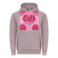 Vintage Zinc valentines day hearts seamless pattern Vintage Hoodie - BundleAndBundleShop