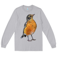 Moon Dust American Robin Bird Long Sleeve Tee - LillyAllenDesigns