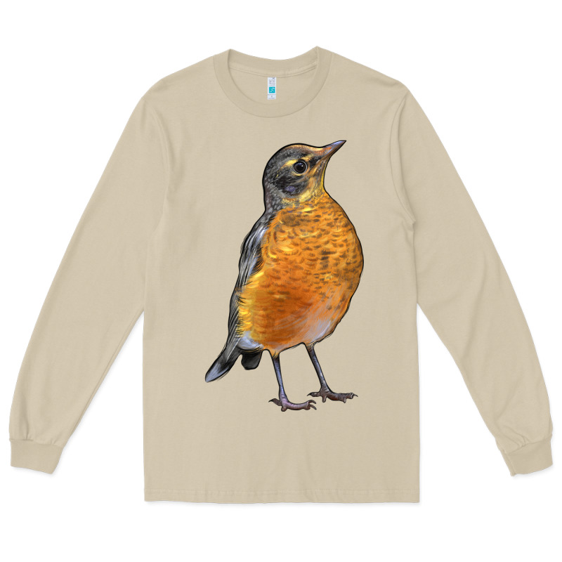 American Robin Bird Long Sleeve Tee by LillyAllenDesigns | Teevron
