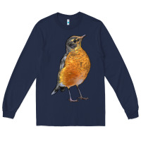 Navy American Robin Bird Long Sleeve Tee - LillyAllenDesigns