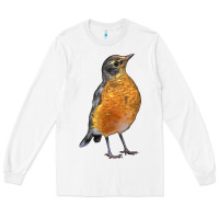 White American Robin Bird Long Sleeve Tee - LillyAllenDesigns