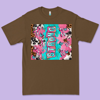 Breast Cancer Awareness Strong Premium Tee Designed By Adodesignshop